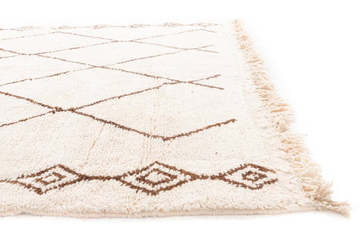 Detail image of 6' 9 x 9' 8 Hand Knotted Moroccan Wool Rug