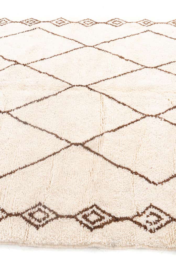 6' 9 x 9' 8 Hand Knotted Moroccan Wool Rug