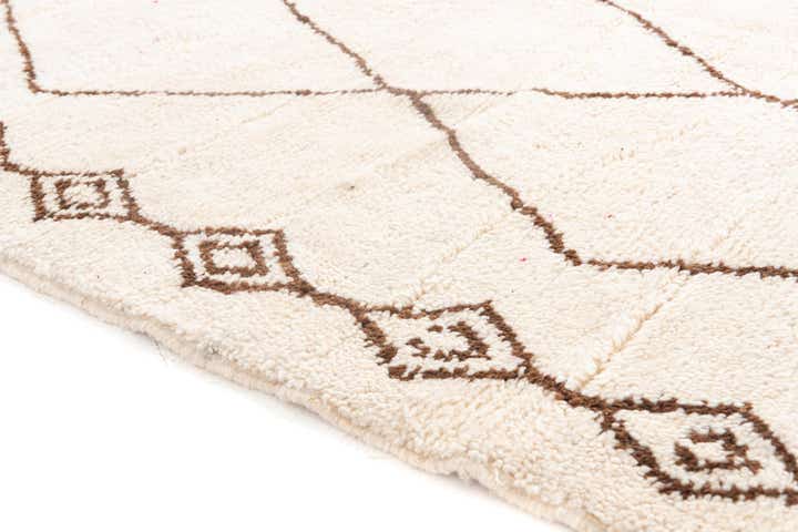 6' 9 x 9' 8 Hand Knotted Moroccan Wool Rug