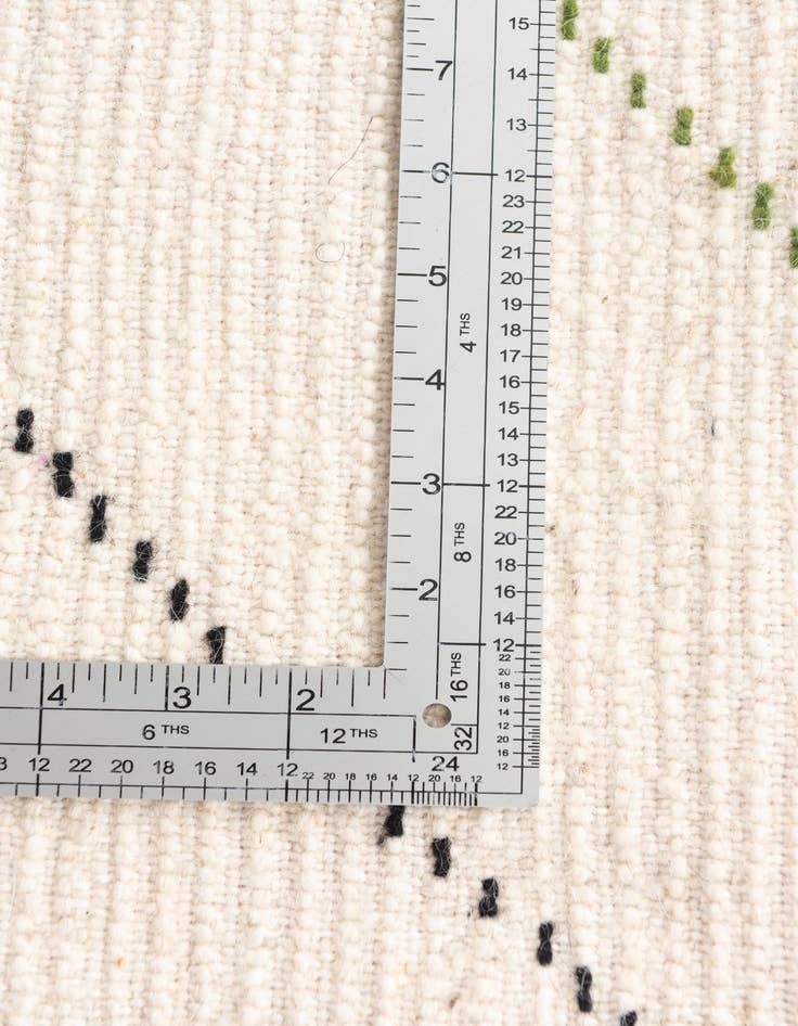 Detail image of 6' 8 x 10'  Hand Knotted Moroccan Wool Rug