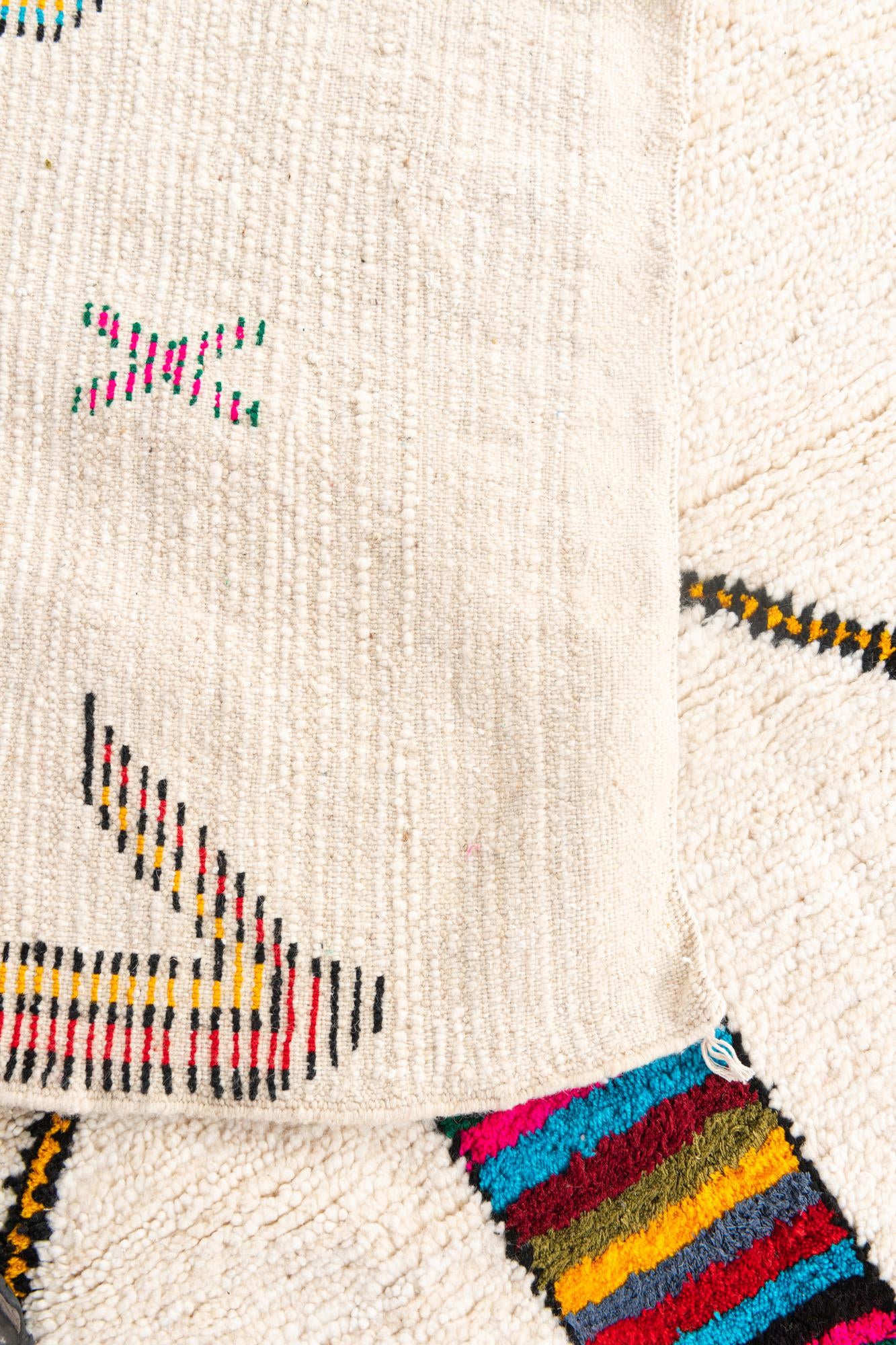 5' 2 x 8' 2 Hand Knotted Moroccan Wool Rug