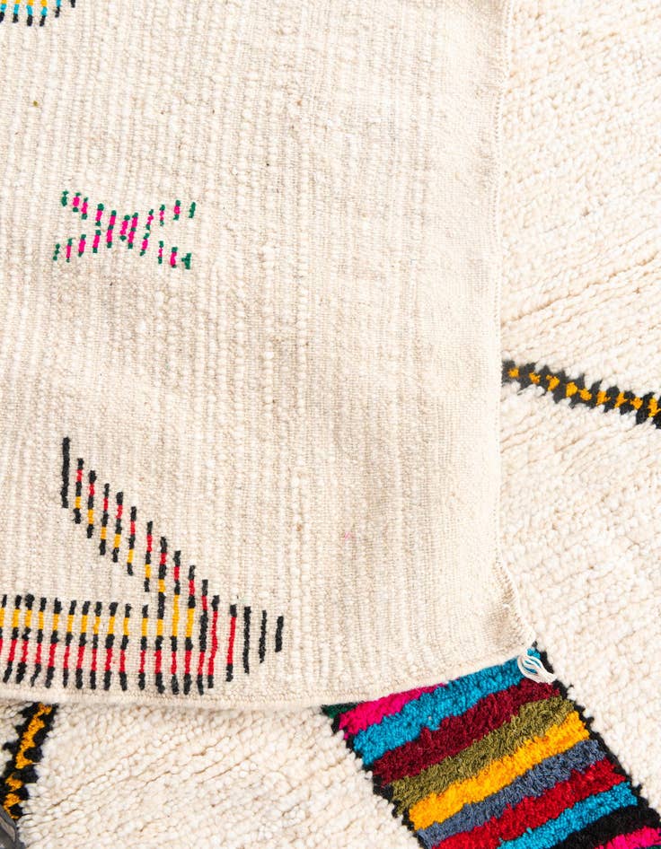 Detail image of 5' 2 x 8' 2  Hand Knotted Moroccan Wool Rug