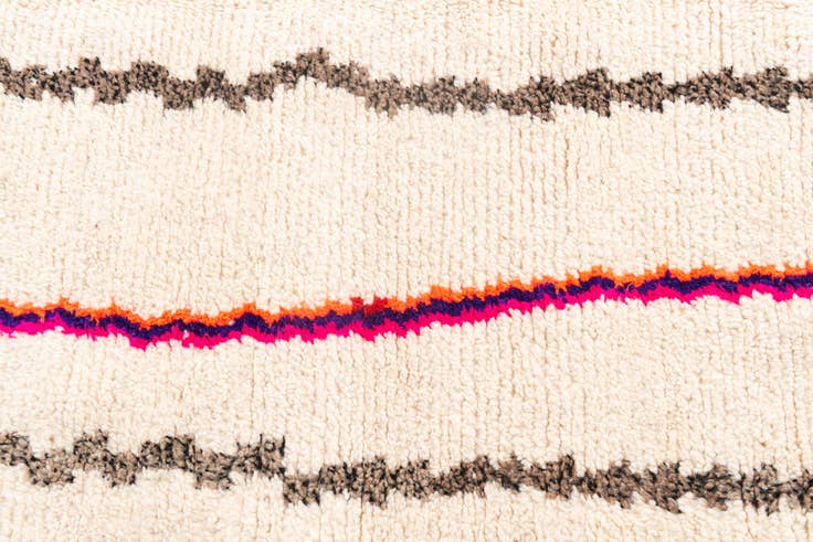 Detail image of 5' 2 x 6' 10 Hand Knotted Moroccan Wool Rug
