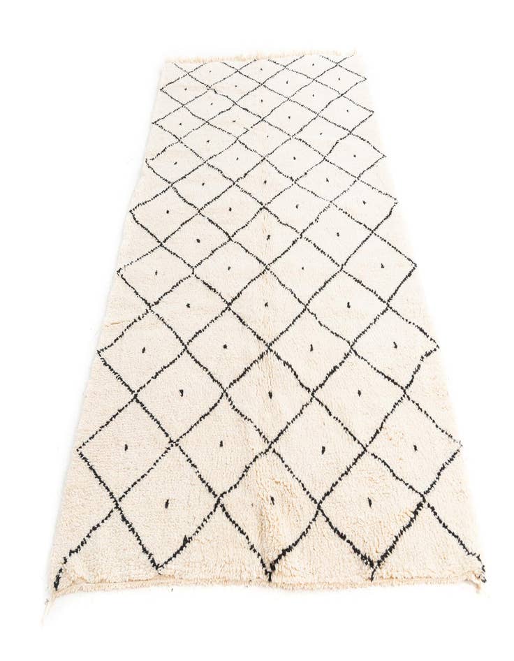 Detail image of 5' 4 x 8' 3  Hand Knotted Moroccan Wool Rug