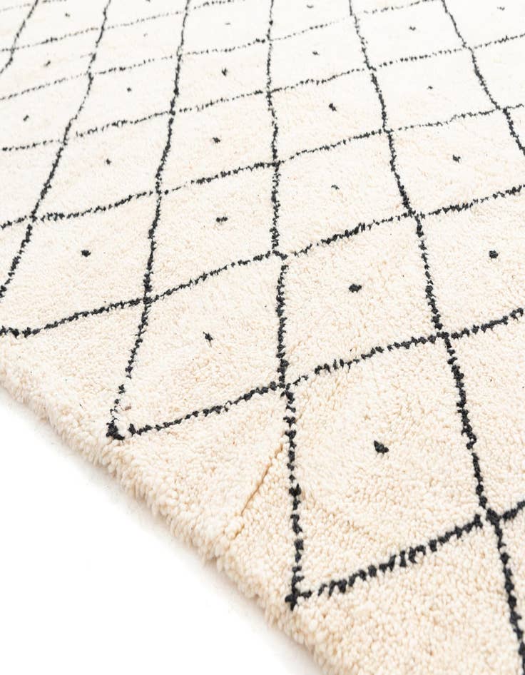 Detail image of 5' 4 x 8' 3  Hand Knotted Moroccan Wool Rug