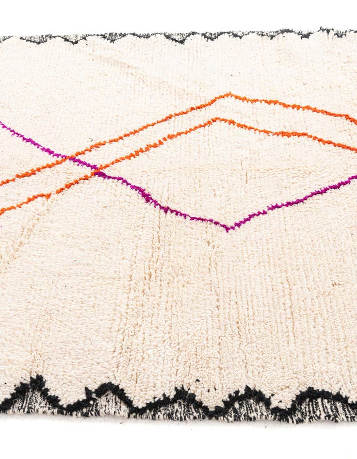 Detail image of 5' 4 x 7' 6  Hand Knotted Moroccan Wool Rug