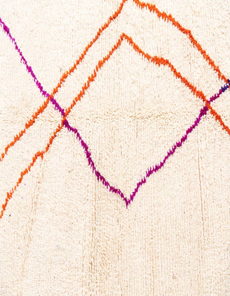 Detail image of 5' 4 x 7' 6  Hand Knotted Moroccan Wool Rug