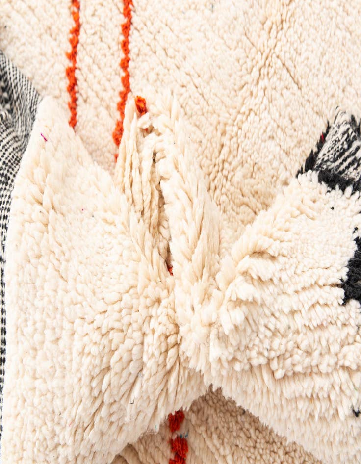 Detail image of 5' 4 x 7' 6  Hand Knotted Moroccan Wool Rug