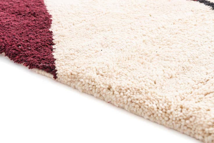 Detail image of 5' 6 x 7' 7 Hand Knotted Moroccan Wool Rug