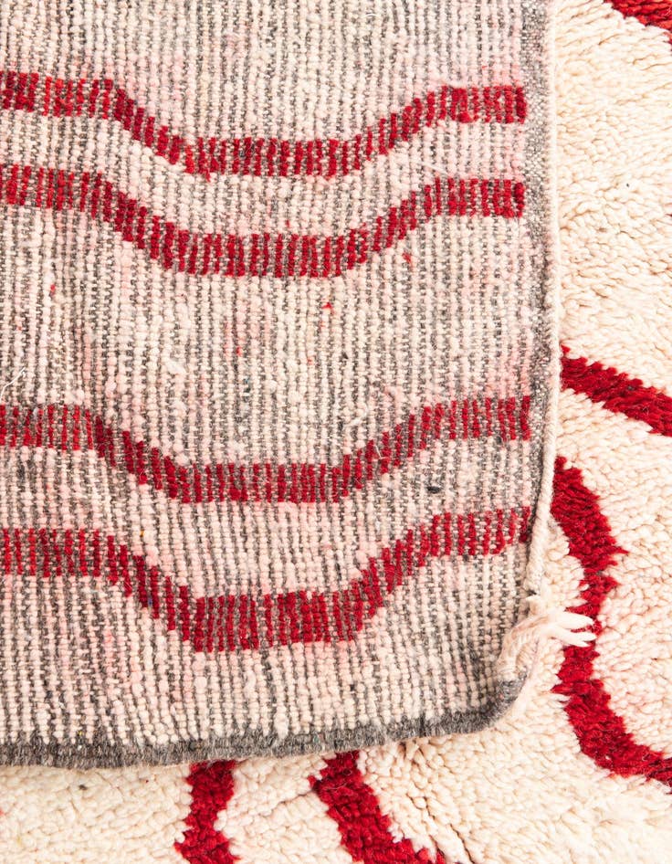 Detail image of 5' x 8'  Hand Knotted Moroccan Wool Rug