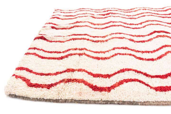 5' x 8' Hand Knotted Moroccan Wool Rug