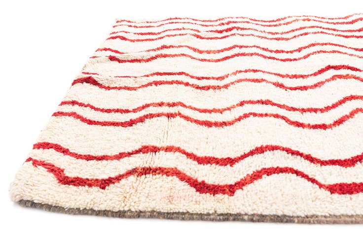 Detail image of 5' x 8' Hand Knotted Moroccan Wool Rug