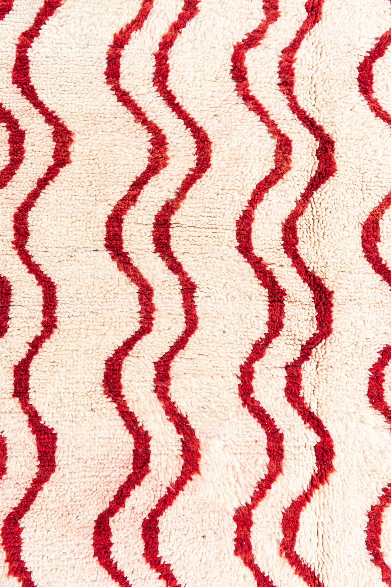 5' x 8' Hand Knotted Moroccan Wool Rug
