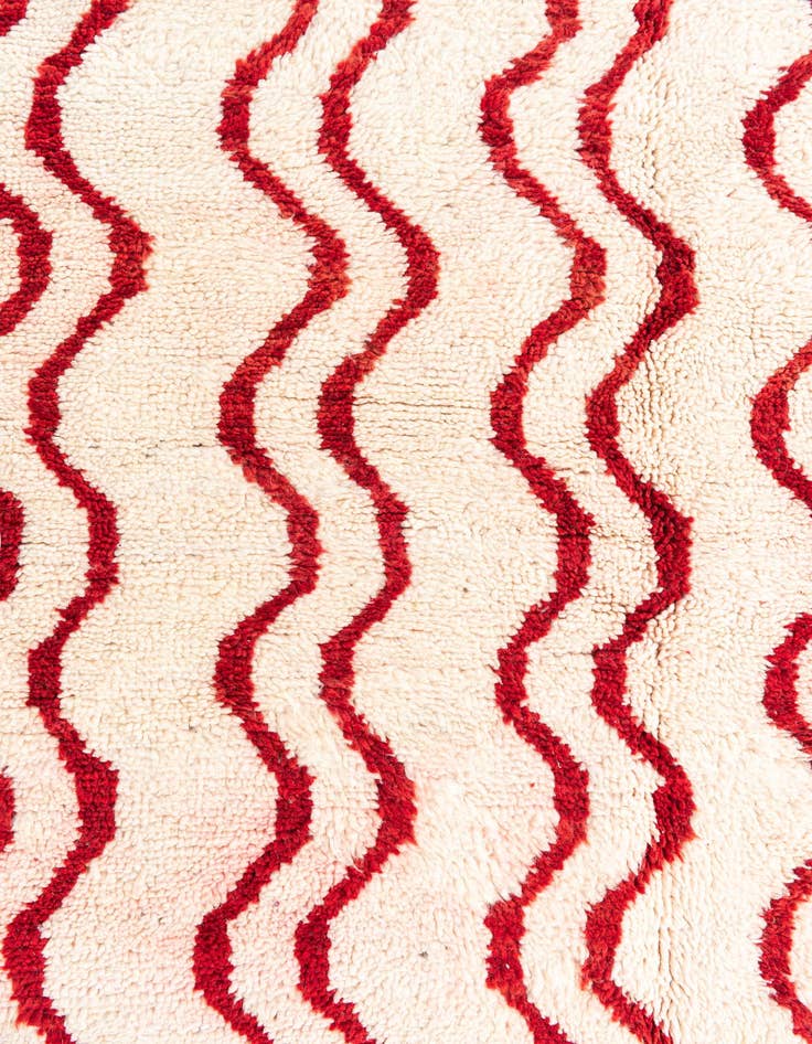 Detail image of 5' x 8'  Hand Knotted Moroccan Wool Rug