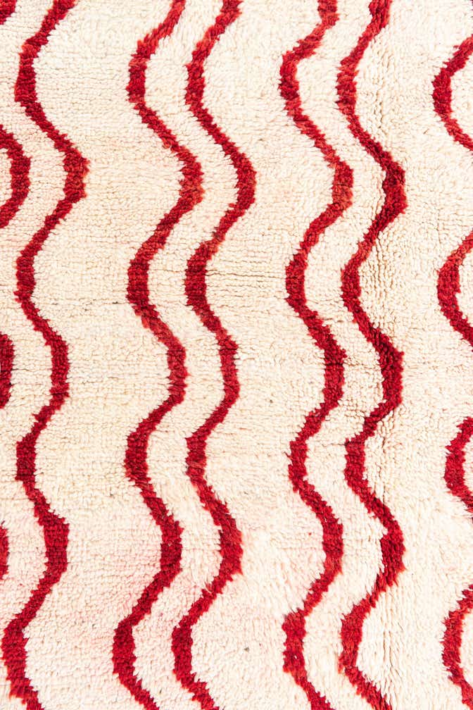 5' x 8' Hand Knotted Moroccan Wool Rug