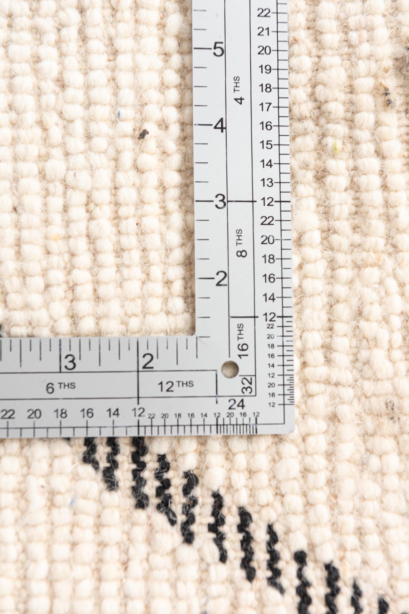 7' x 9' 6 Hand Knotted Moroccan Wool Rug