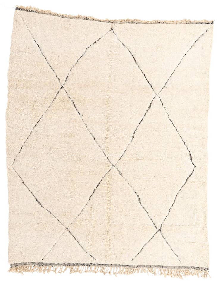 Detail image of 7' x 9' 6 Hand Knotted Moroccan Wool Rug