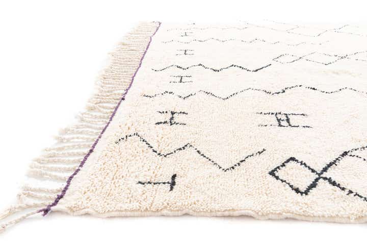 6' 9 x 9' 1 Hand Knotted Moroccan Wool Rug