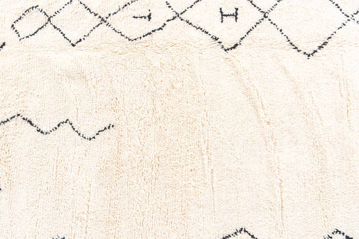 Detail image of 6' 9 x 9' 1 Hand Knotted Moroccan Wool Rug