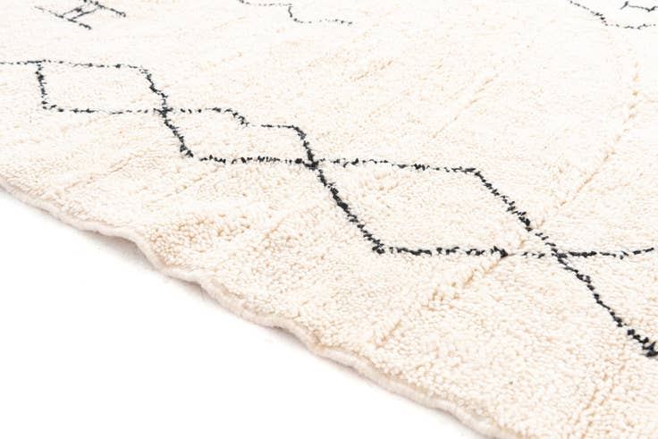 Detail image of 6' 9 x 9' 1 Hand Knotted Moroccan Wool Rug