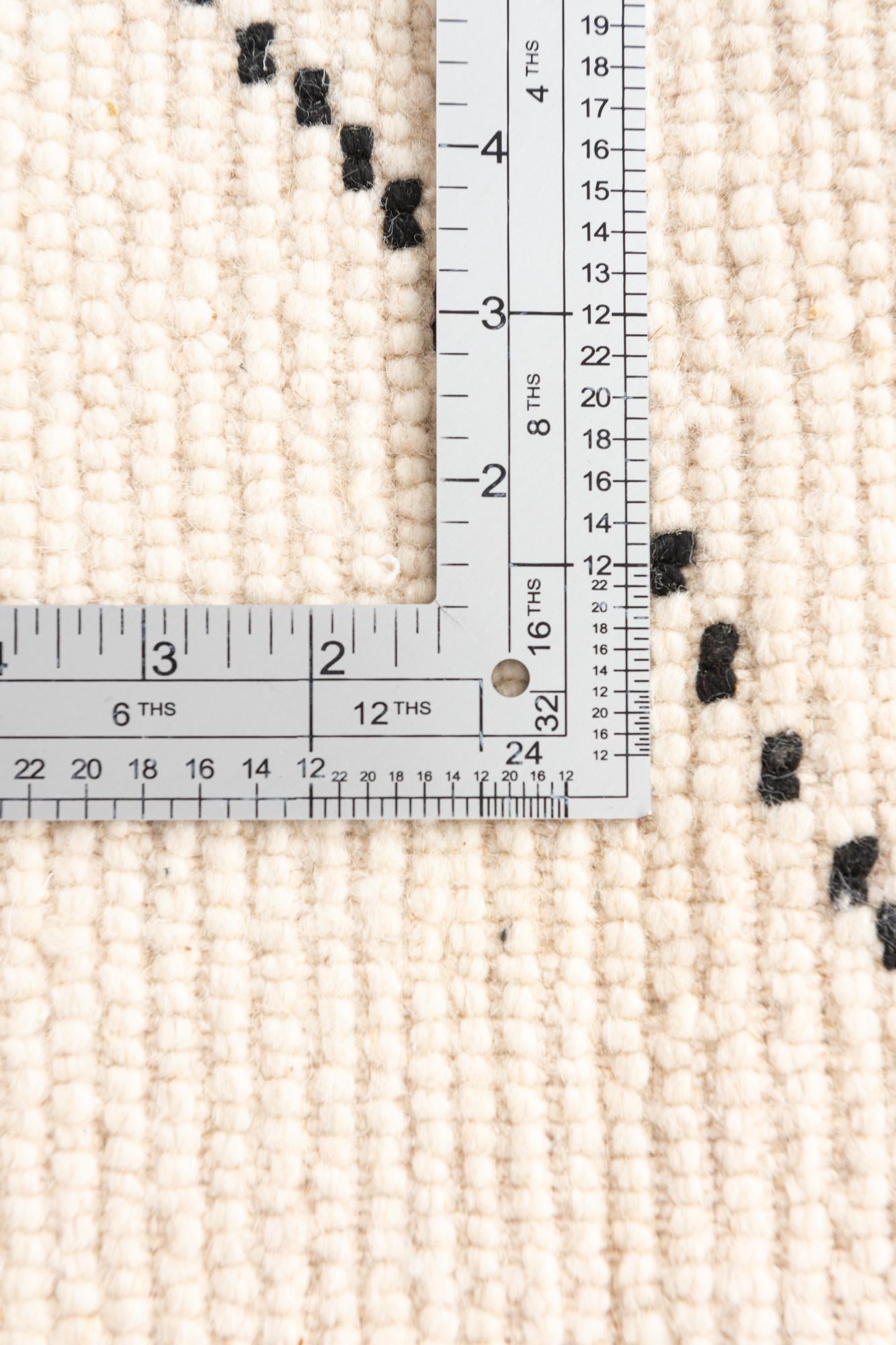 6' 7 x 8' 5 Hand Knotted Moroccan Wool Rug