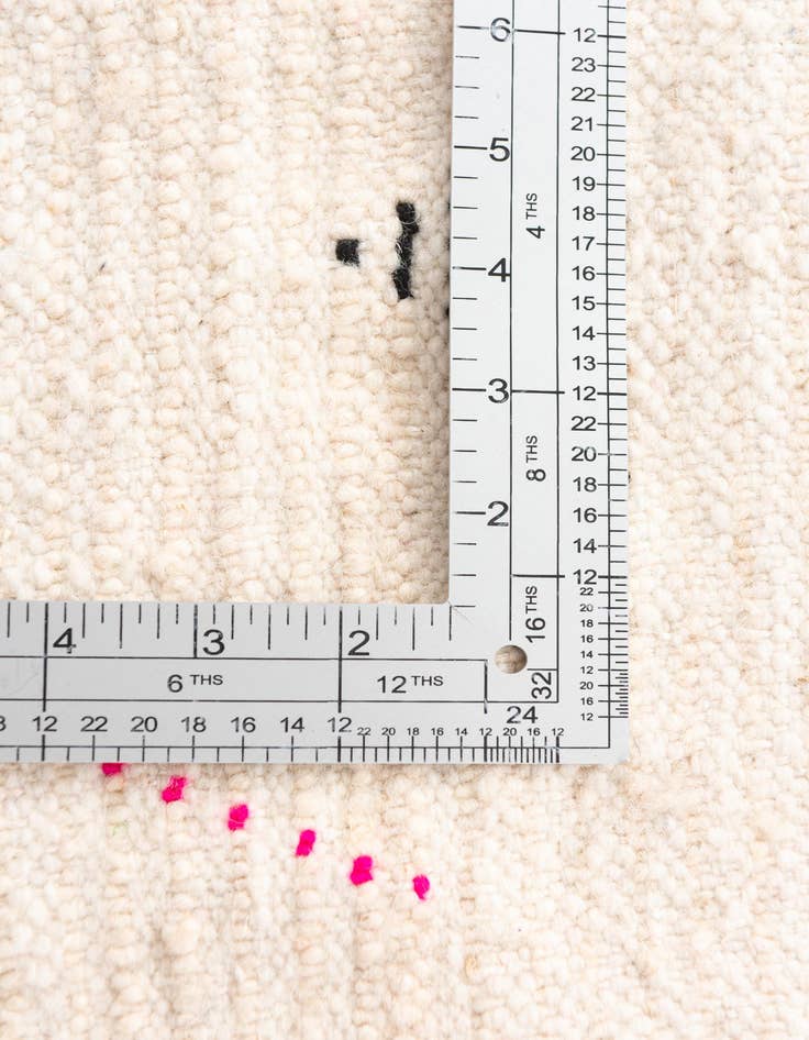 Detail image of 3' 5 x 4' 9  Hand Knotted Moroccan Wool Rug