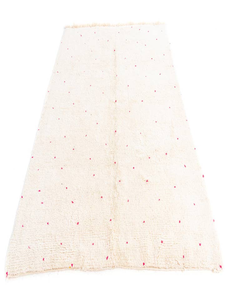 Detail image of 5' 7 x 8'  Hand Knotted Moroccan Wool Rug