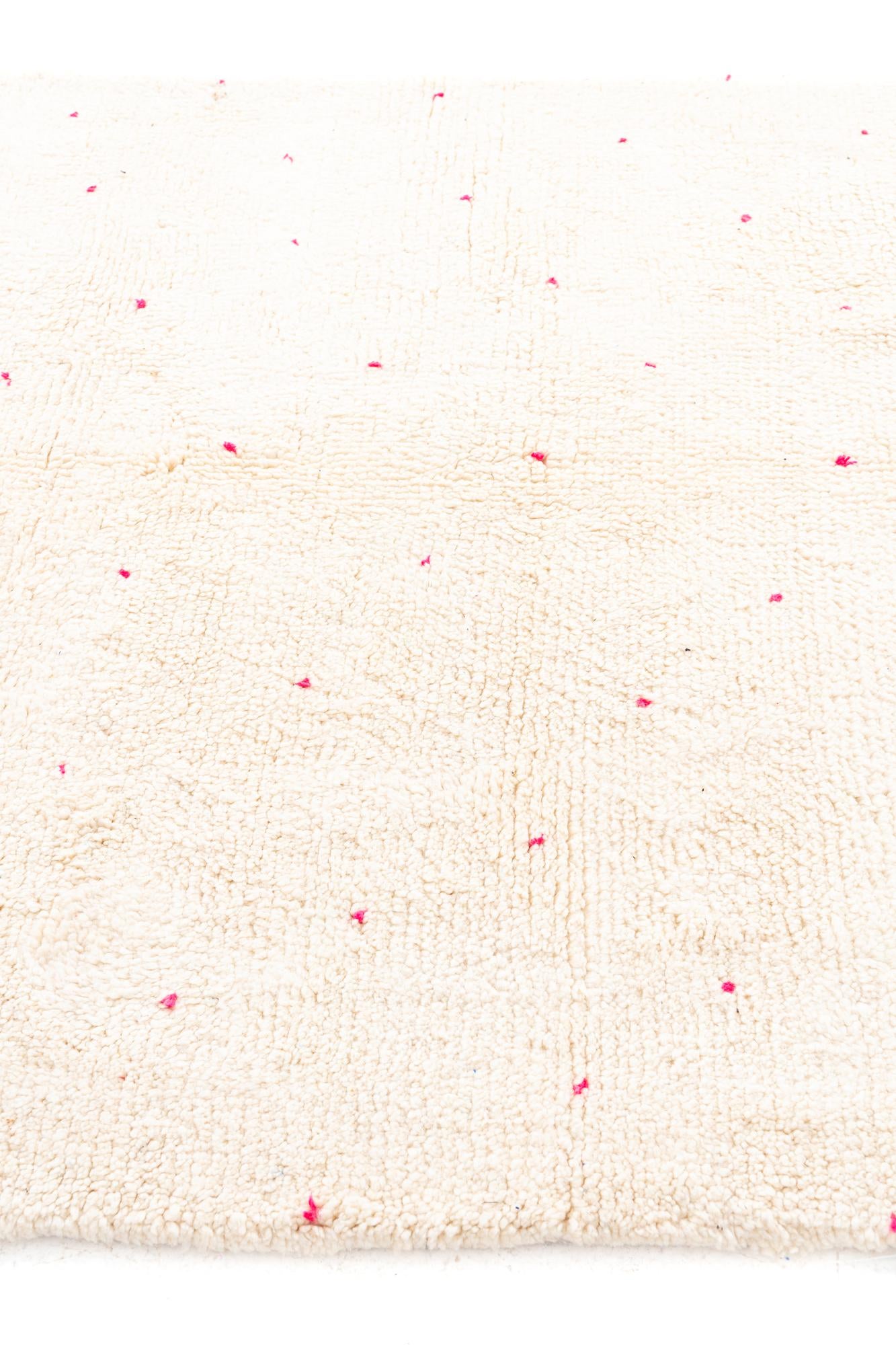 5' 7 x 8' Hand Knotted Moroccan Wool Rug