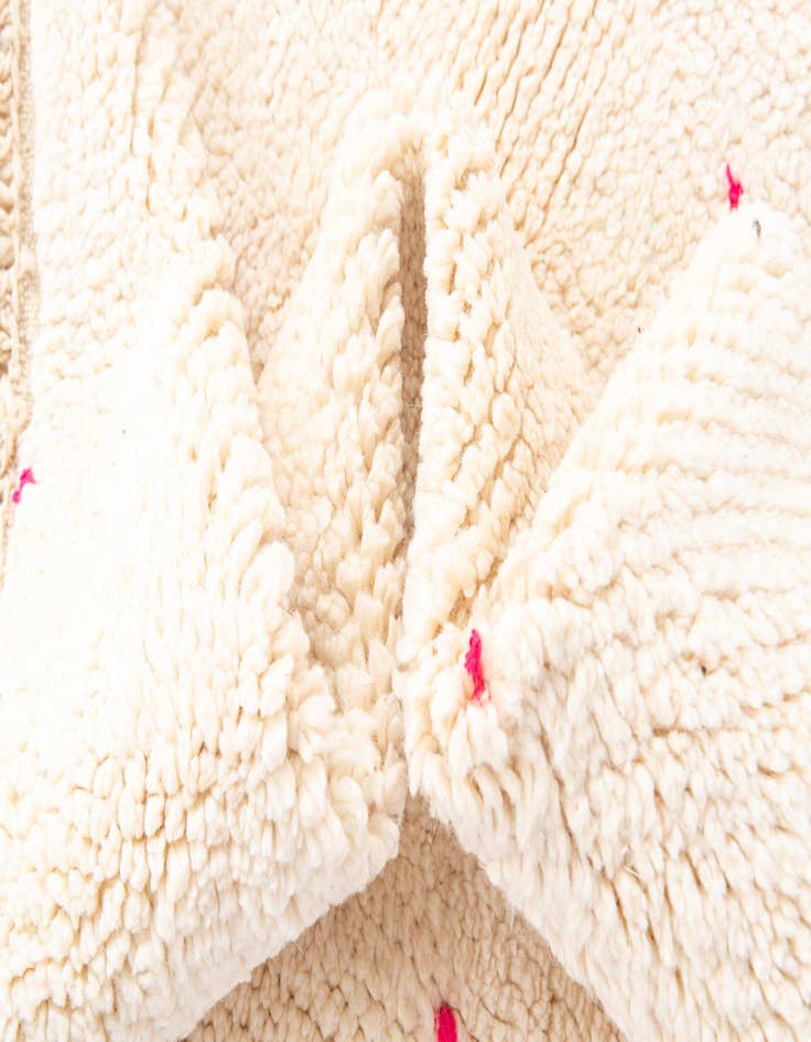 Detail image of 5' 7 x 8'  Hand Knotted Moroccan Wool Rug