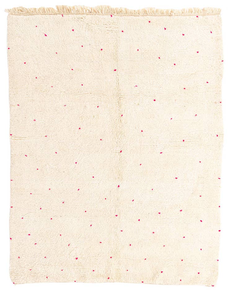 Detail image of 5' 7 x 8' Hand Knotted Moroccan Wool Rug