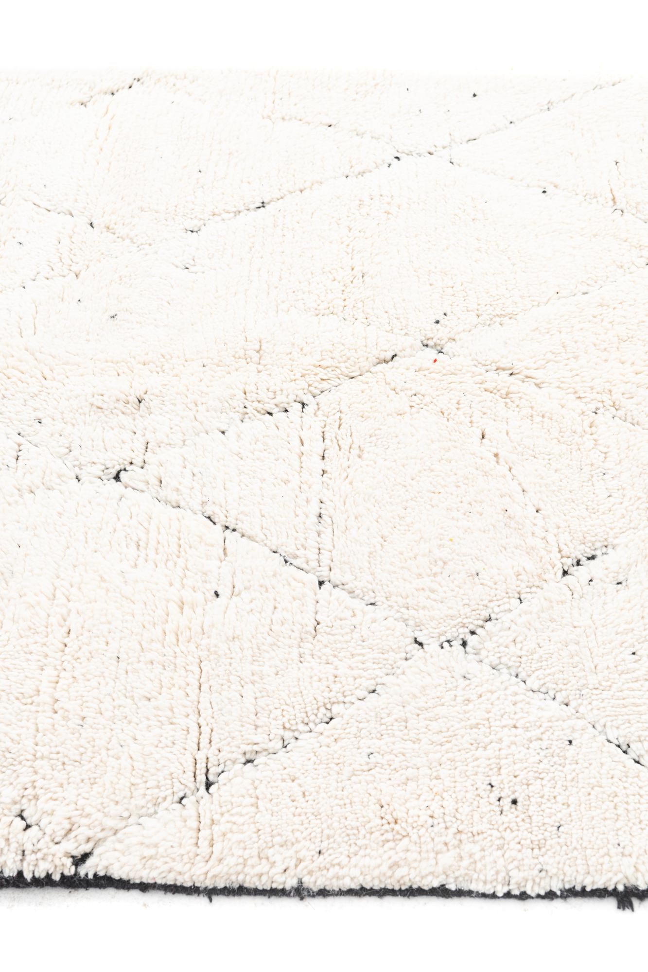 4' 8 x 8' 3 Hand Knotted Moroccan Wool Rug
