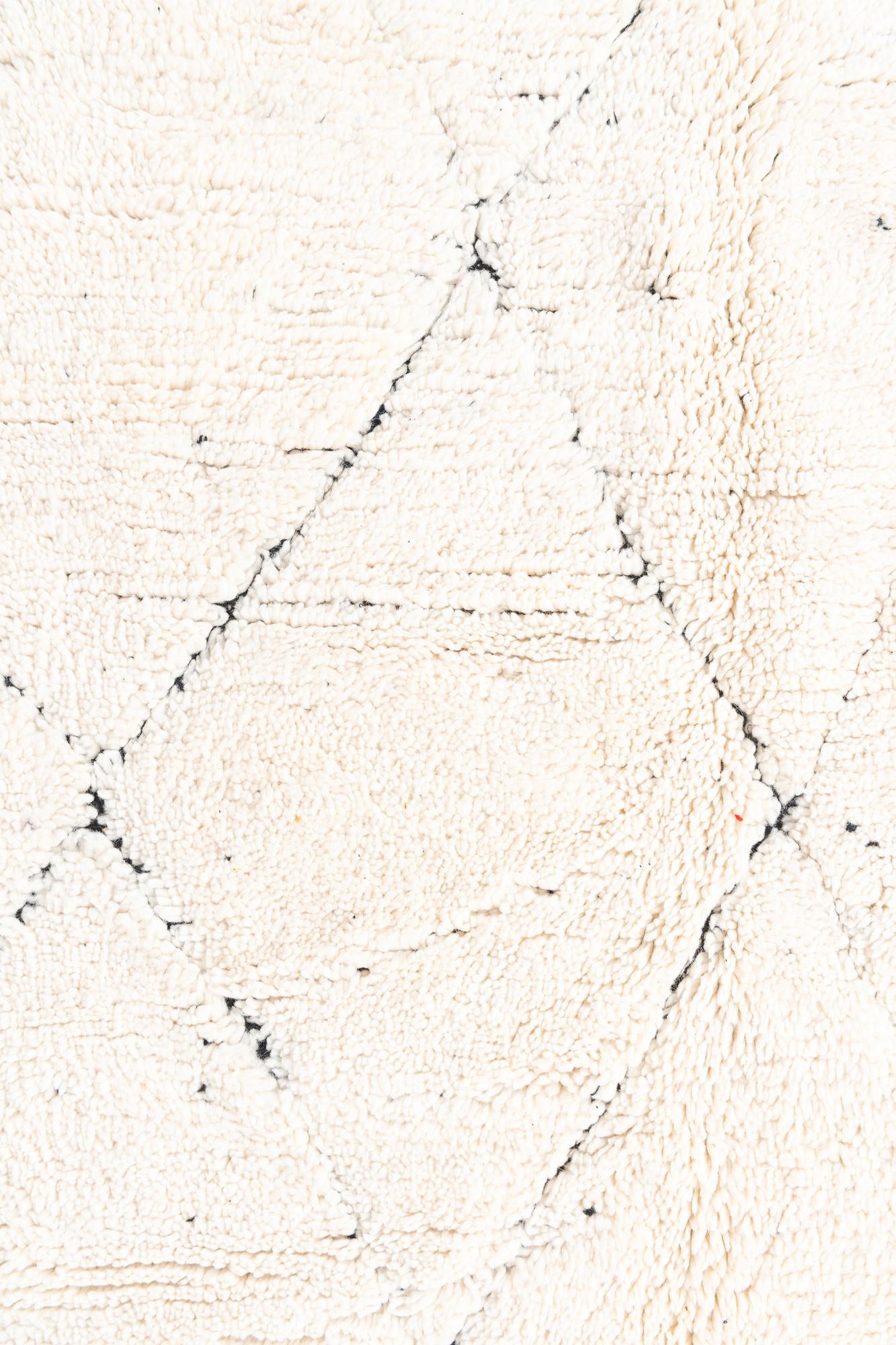 4' 8 x 8' 3 Hand Knotted Moroccan Wool Rug