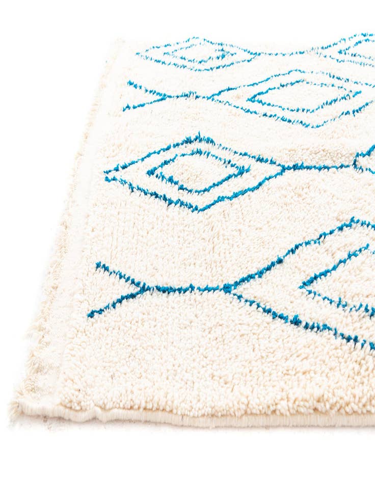 Detail image of 5' 3 x 8' 2  Hand Knotted Moroccan Wool Rug