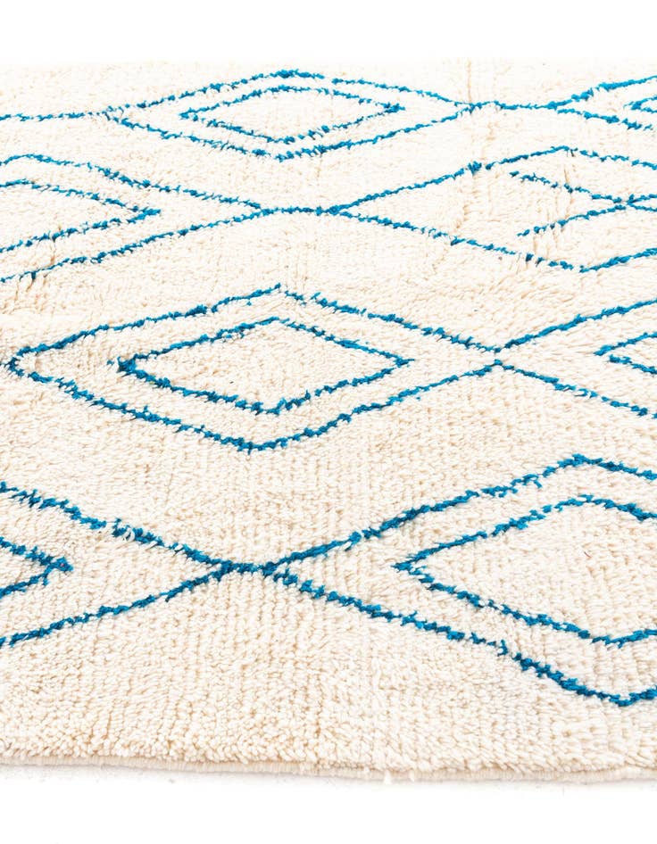 Detail image of 5' 3 x 8' 2  Hand Knotted Moroccan Wool Rug