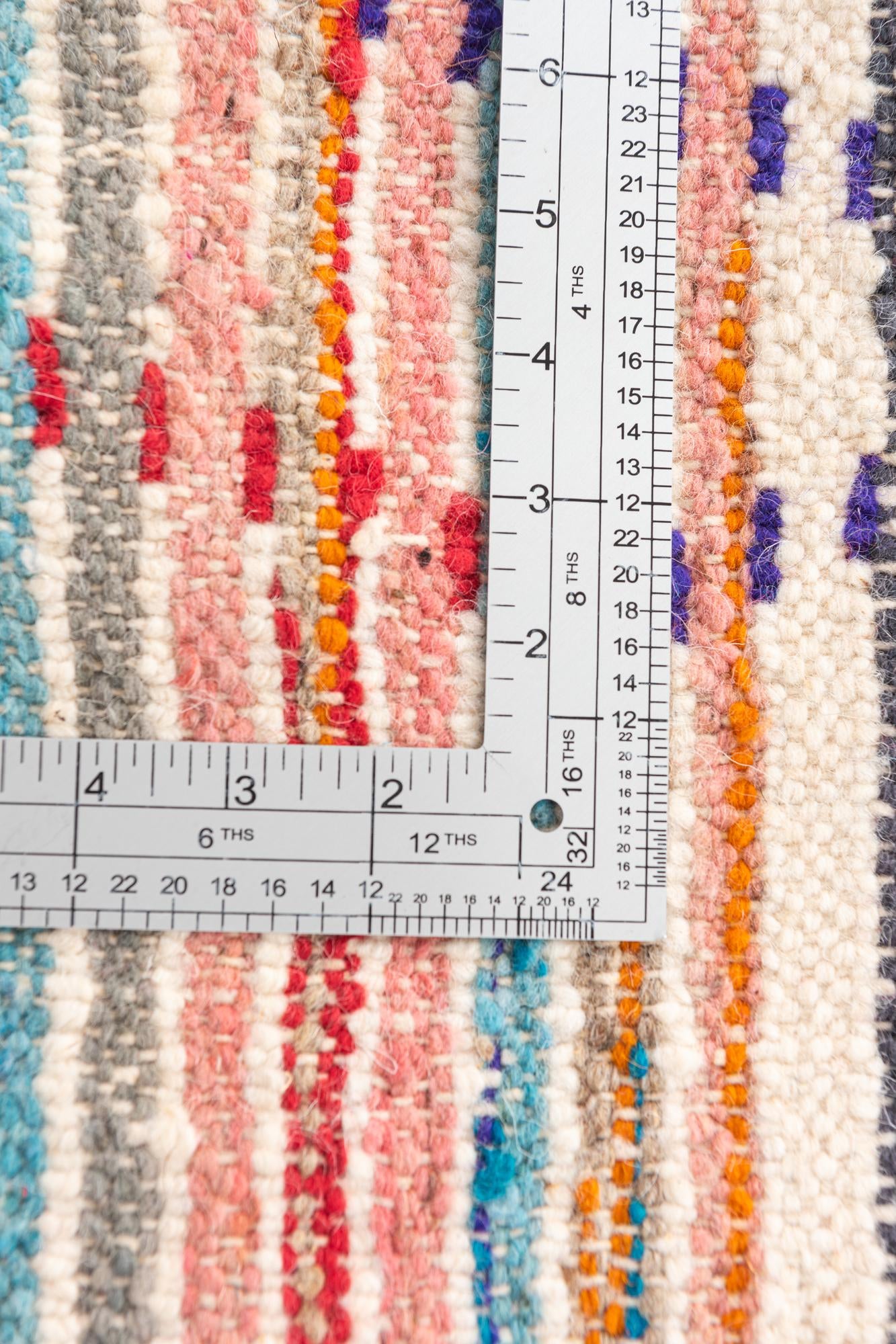 5' x 8' 2 Hand Knotted Moroccan Wool Rug