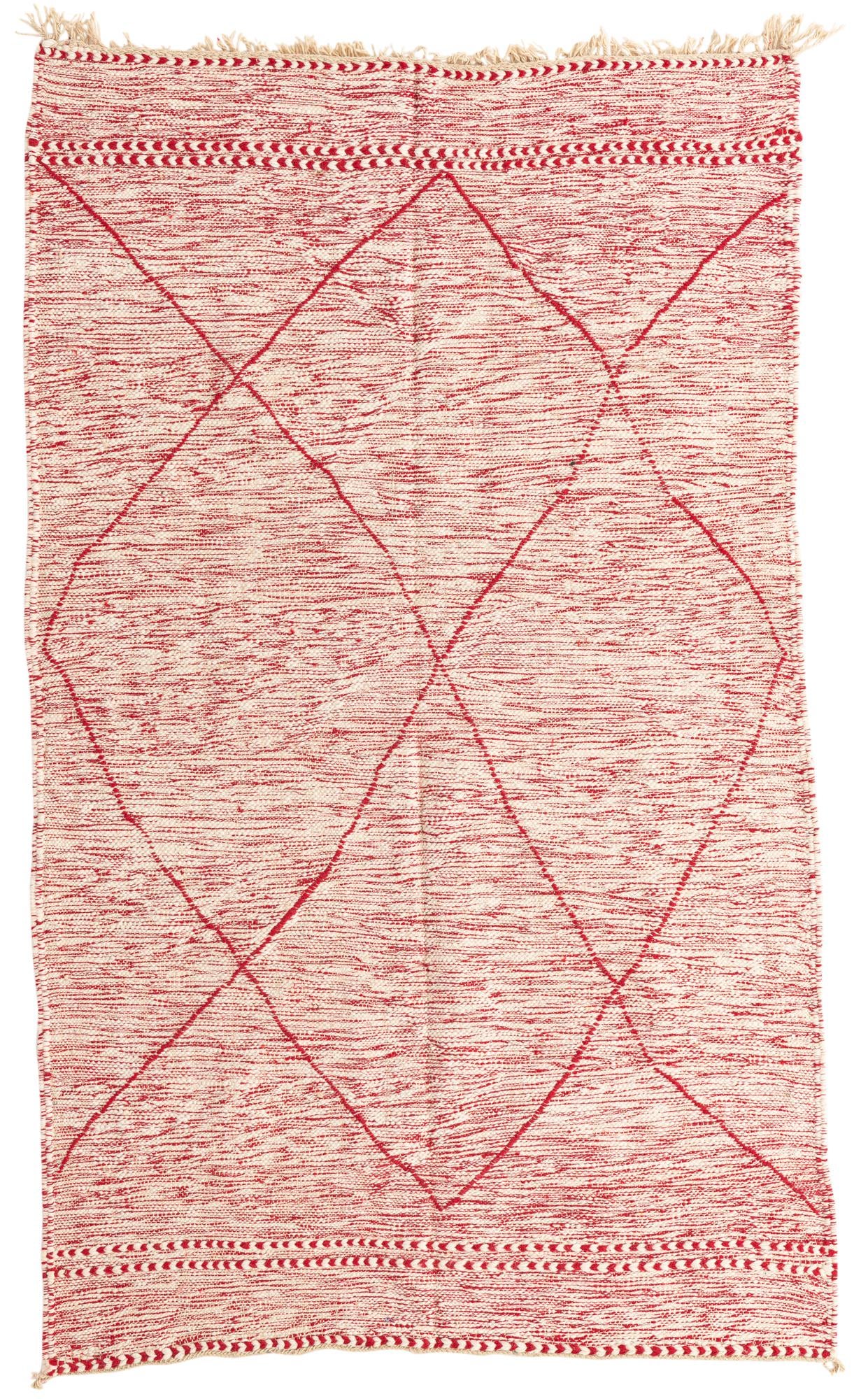 5' x 8' 5 Hand Knotted Moroccan Wool Rug