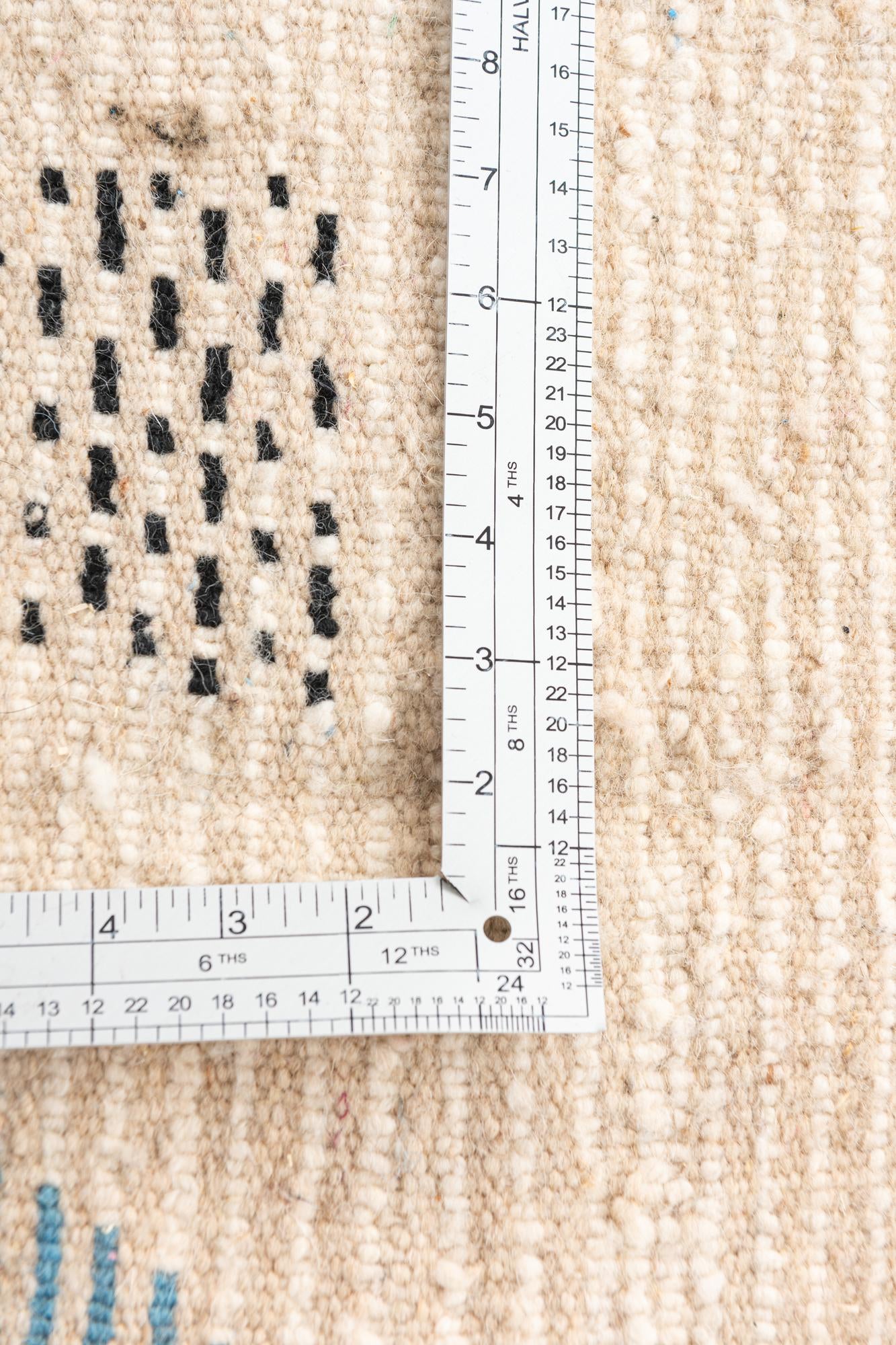 5' 3 x 8' 4 Hand Knotted Moroccan Wool Rug