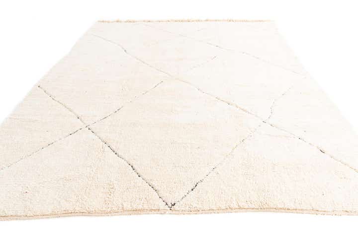 8' 8 x 11' Hand Knotted Moroccan Wool Rug