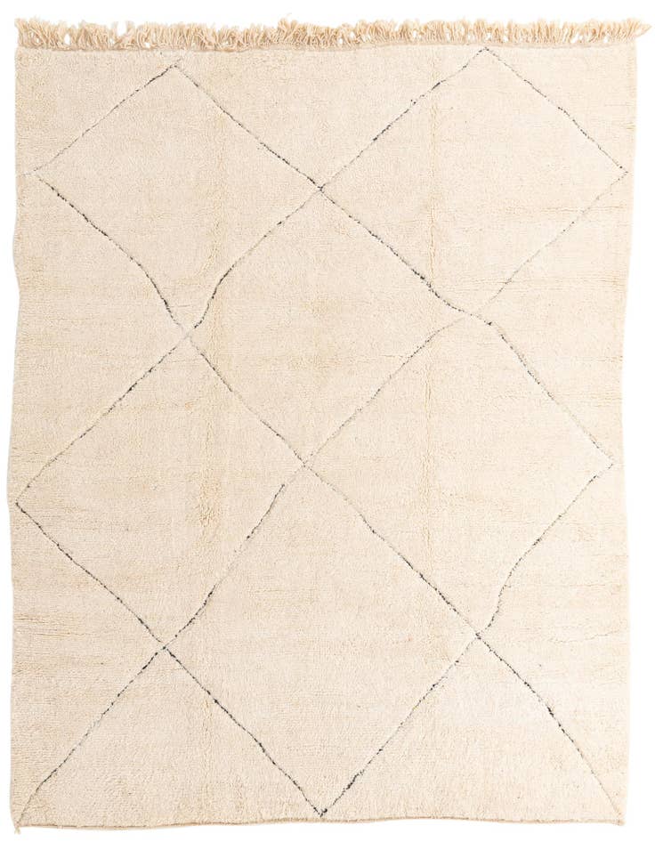 Detail image of 8' 8 x 11' Hand Knotted Moroccan Wool Rug