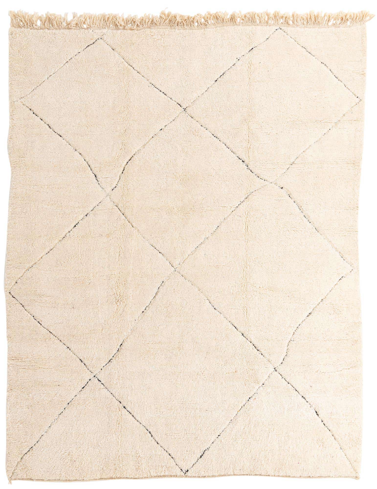 8' 8 x 11' Hand Knotted Moroccan Wool Rug