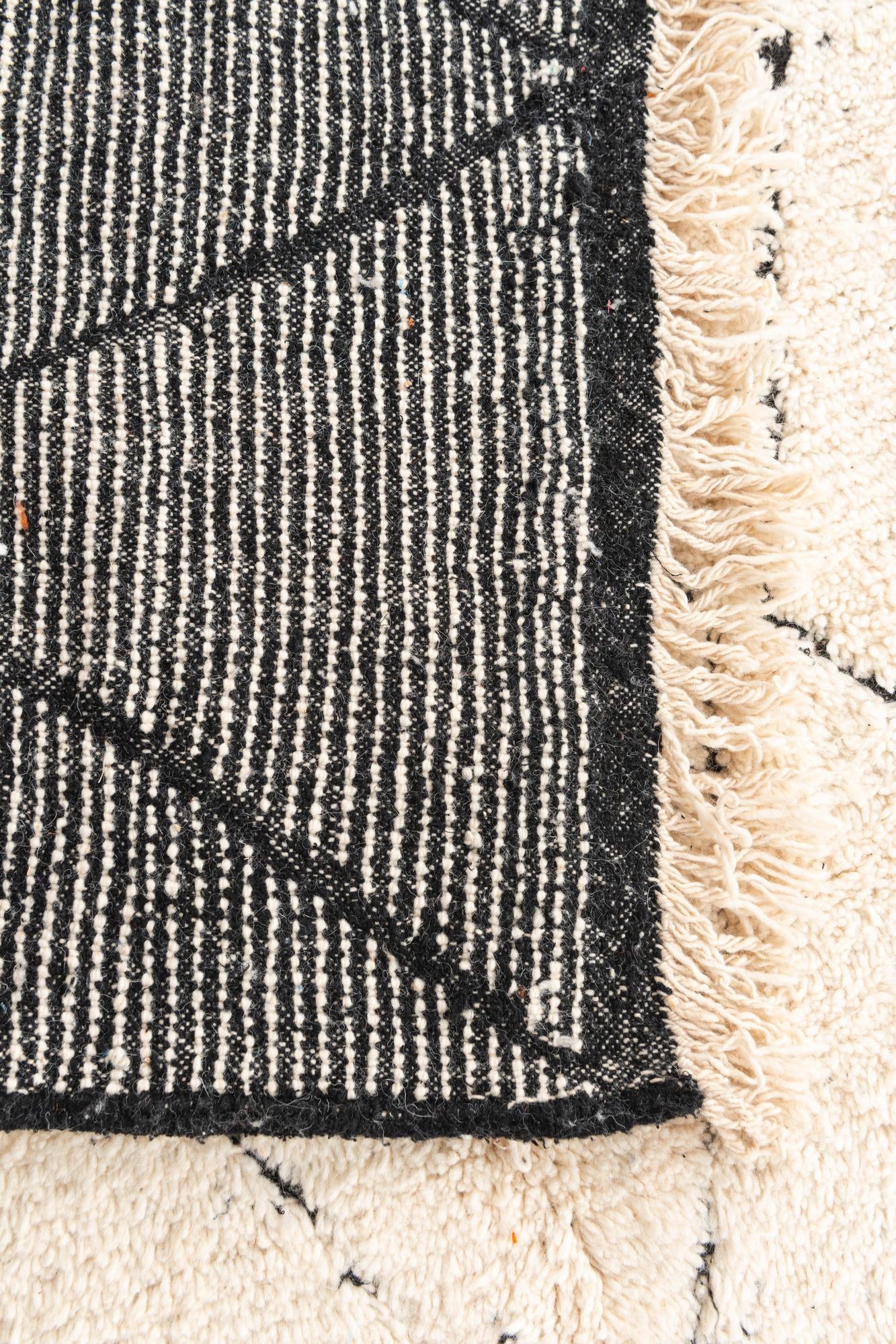 6' 8 x 9' 5 Hand Knotted Moroccan Wool Rug