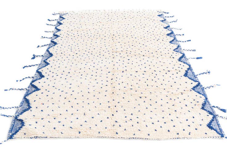 Detail image of 5' 4 x 8' 7 Hand Knotted Moroccan Wool Rug