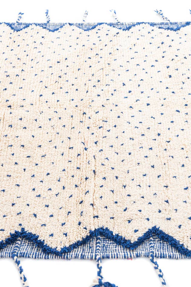 Detail image of 5' 4 x 8' 7 Hand Knotted Moroccan Wool Rug