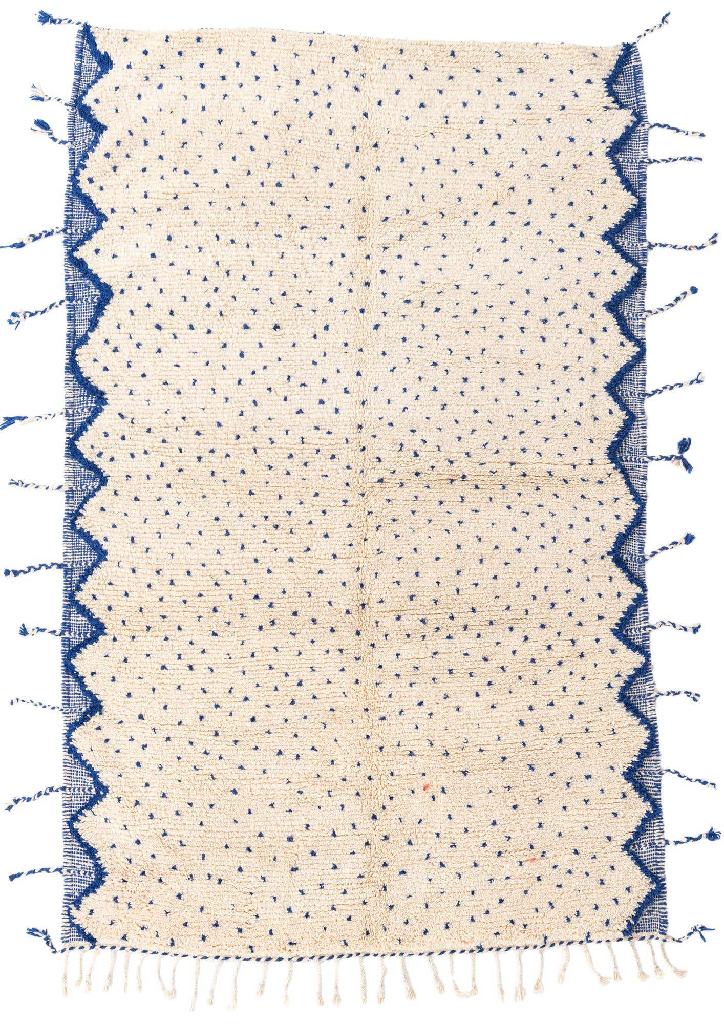 5' 4 x 8' 7 Hand Knotted Moroccan Wool Rug