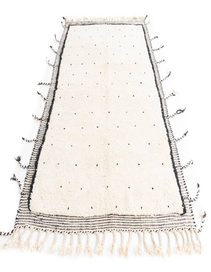 Detail image of 5' 3 x 9'  Hand Knotted Moroccan Wool Rug