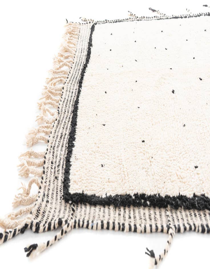 Detail image of 5' 3 x 9'  Hand Knotted Moroccan Wool Rug