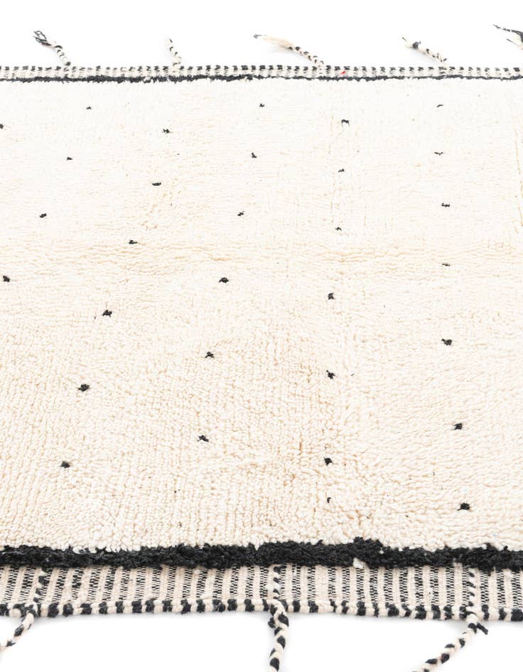 Detail image of 5' 3 x 9'  Hand Knotted Moroccan Wool Rug