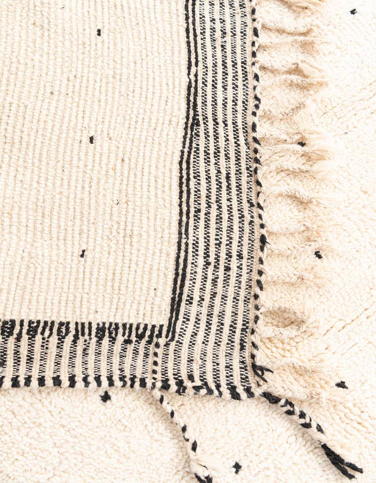 Detail image of 5' 3 x 9'  Hand Knotted Moroccan Wool Rug