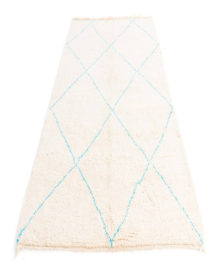 Detail image of 5' 2 x 8'  Hand Knotted Moroccan Wool Rug