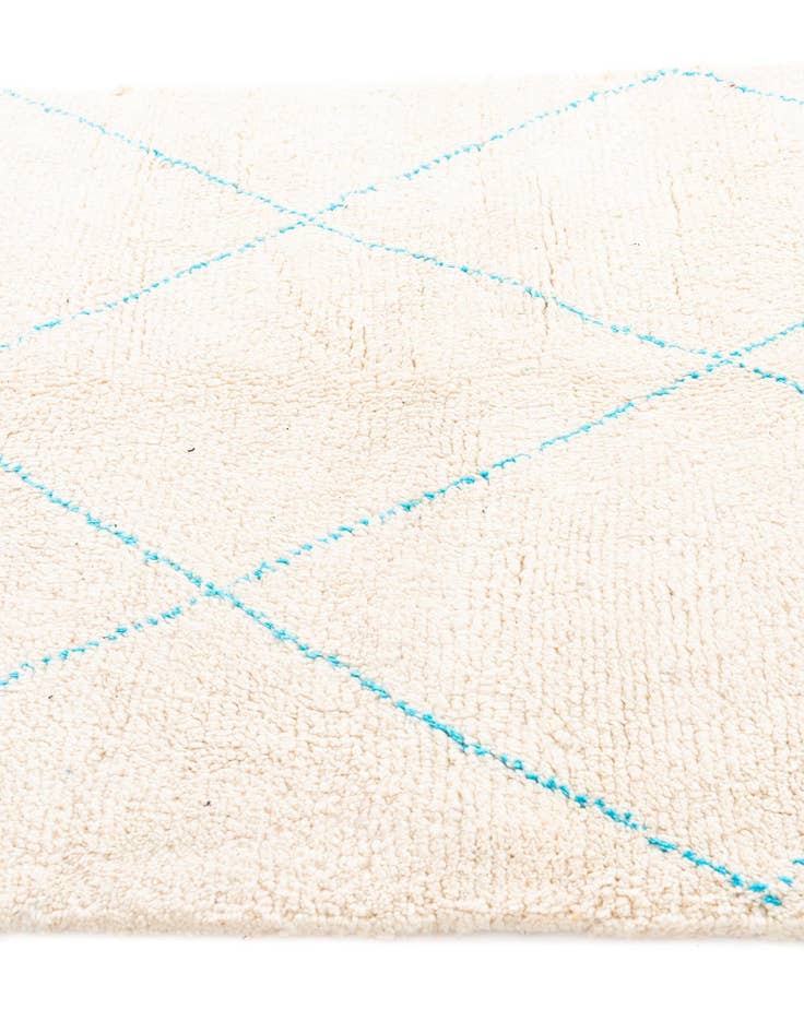 Detail image of 5' 2 x 8'  Hand Knotted Moroccan Wool Rug